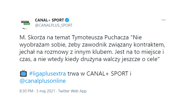 Skorża na temat ROZMÓW Puchacza z NOWYM KLUBEM!